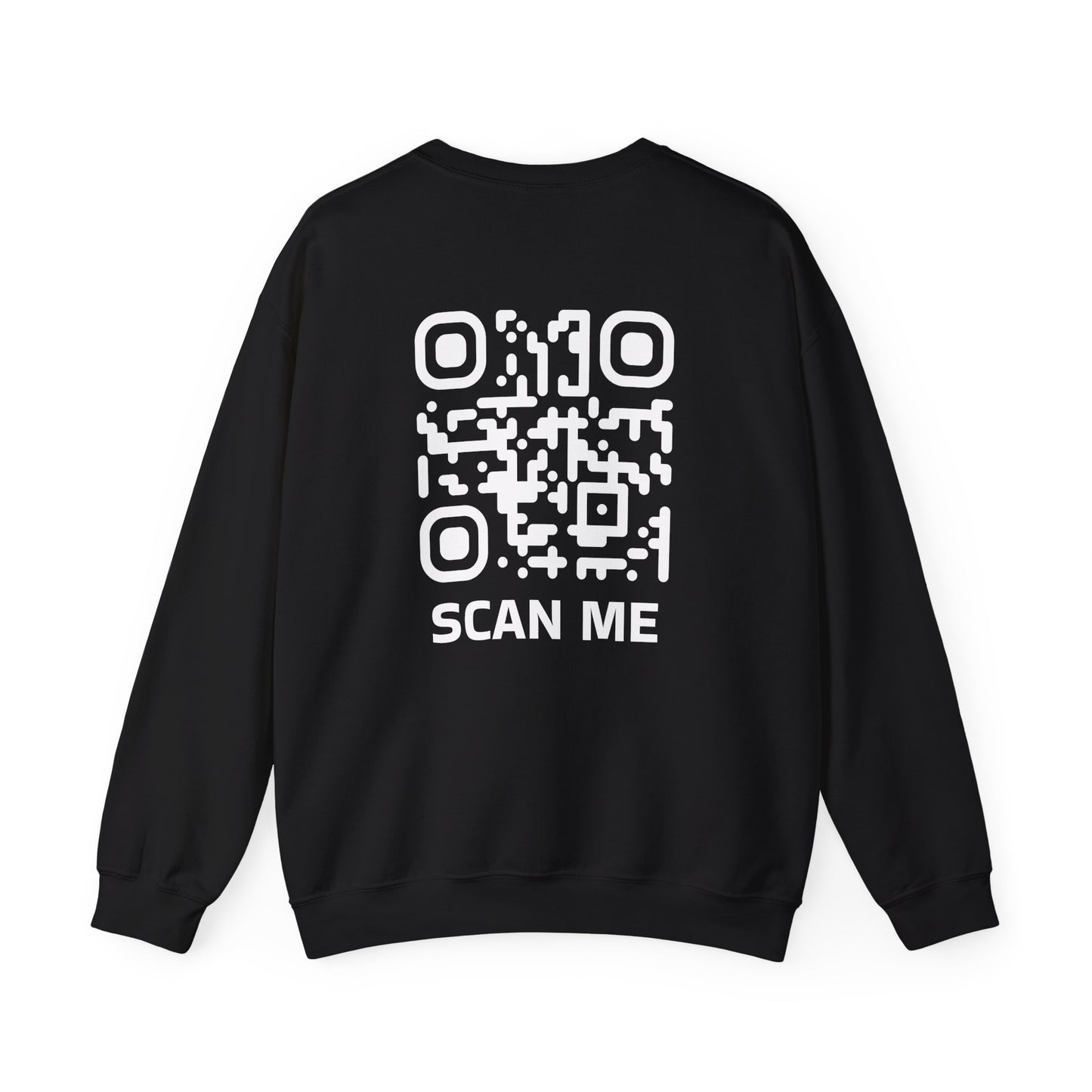 Rounded Scan Me QR Code Unisex Sweatshirt