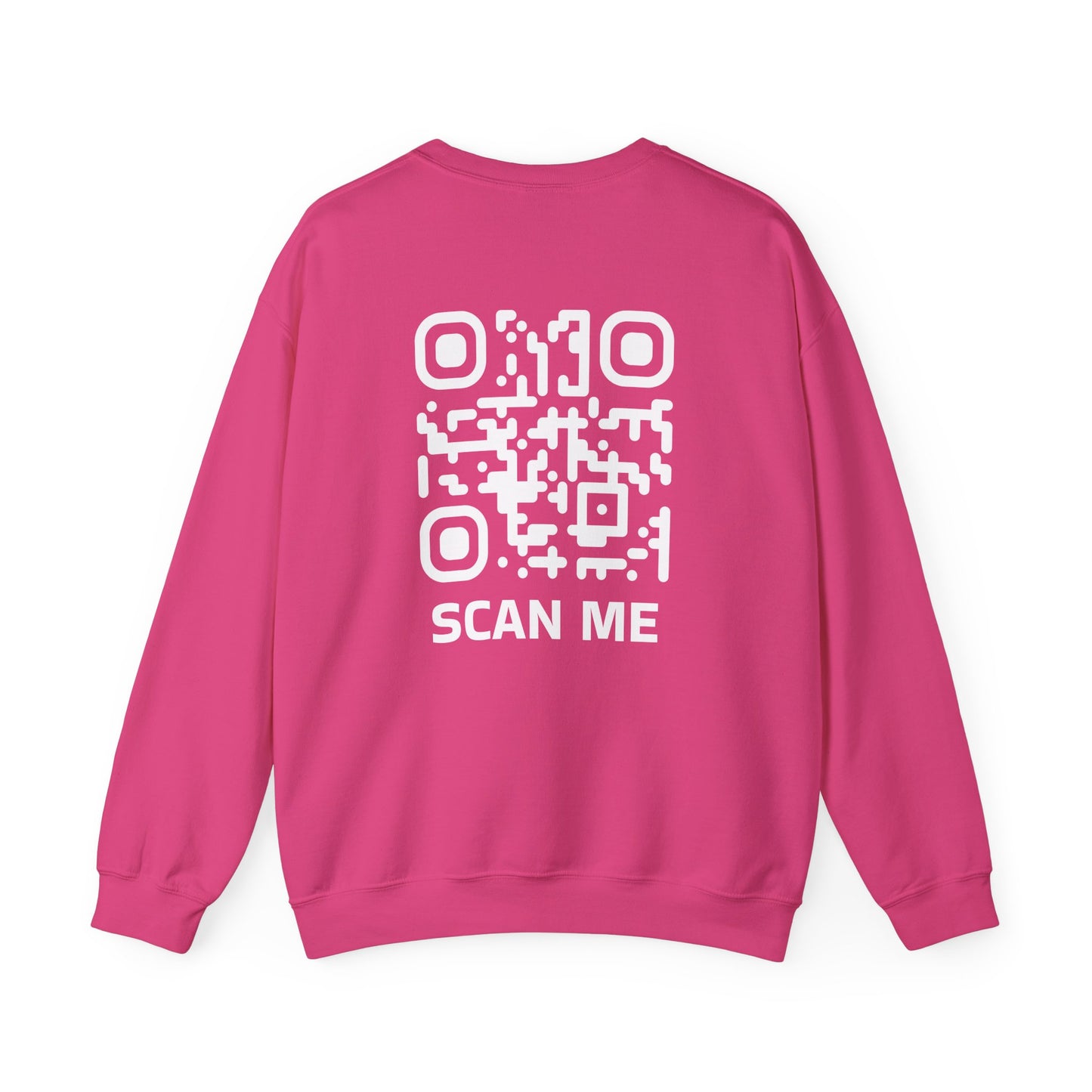 Rounded Scan Me QR Code Unisex Sweatshirt