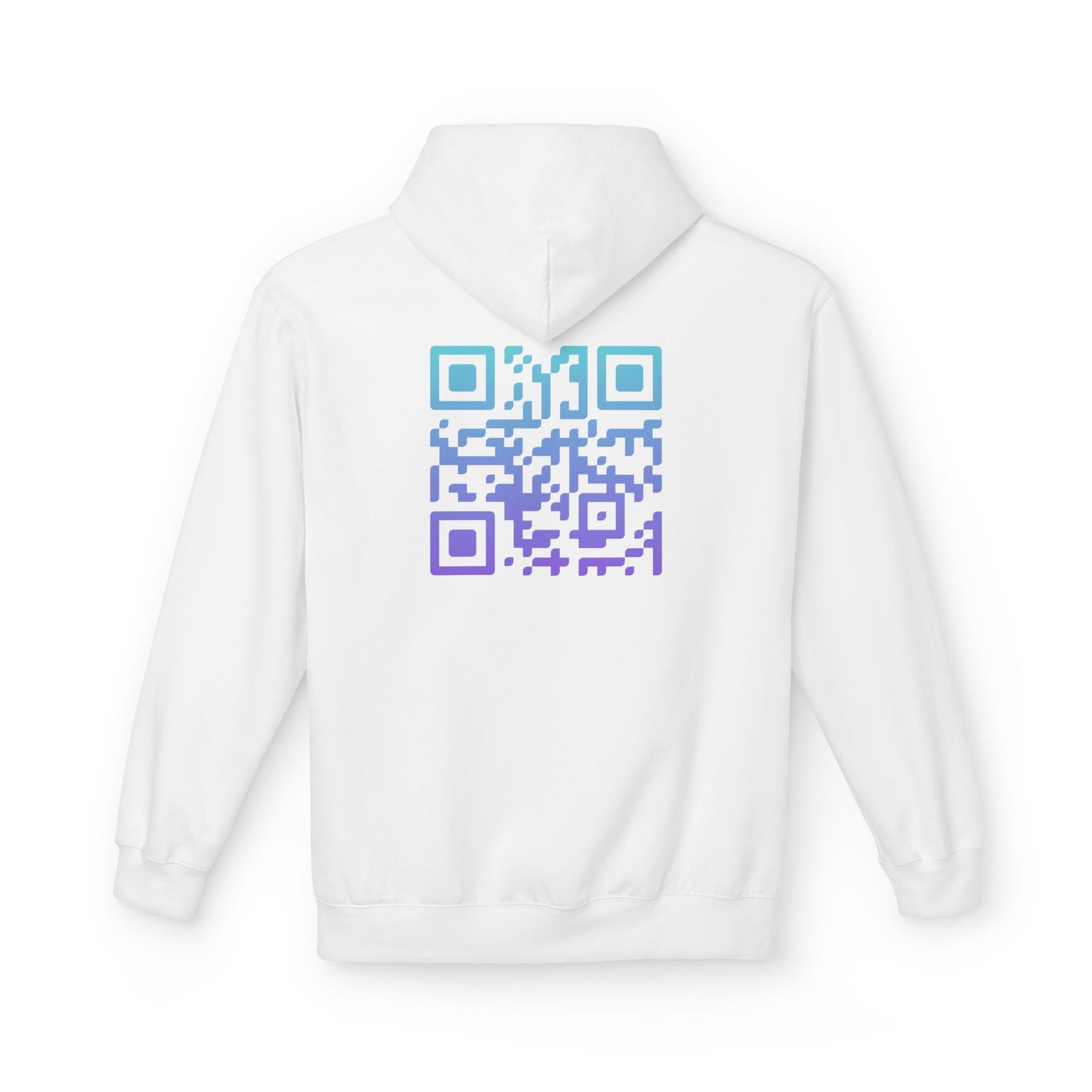 Arctic Glow QR Code Only Unisex Hoodie