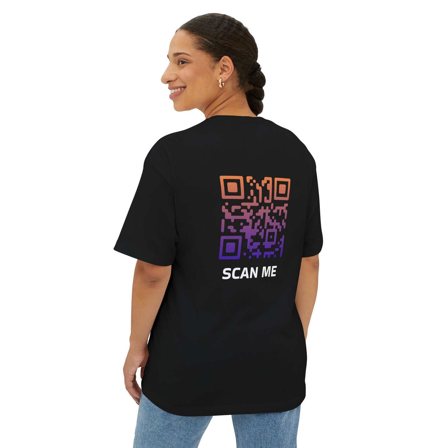 Ocean Sunset Scan Me QR Code Tshirt