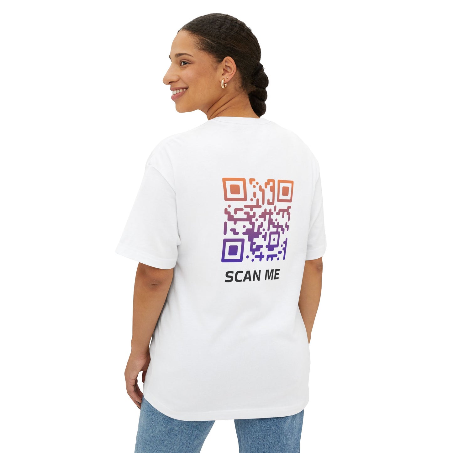 Ocean Sunset Scan Me QR Code Tshirt