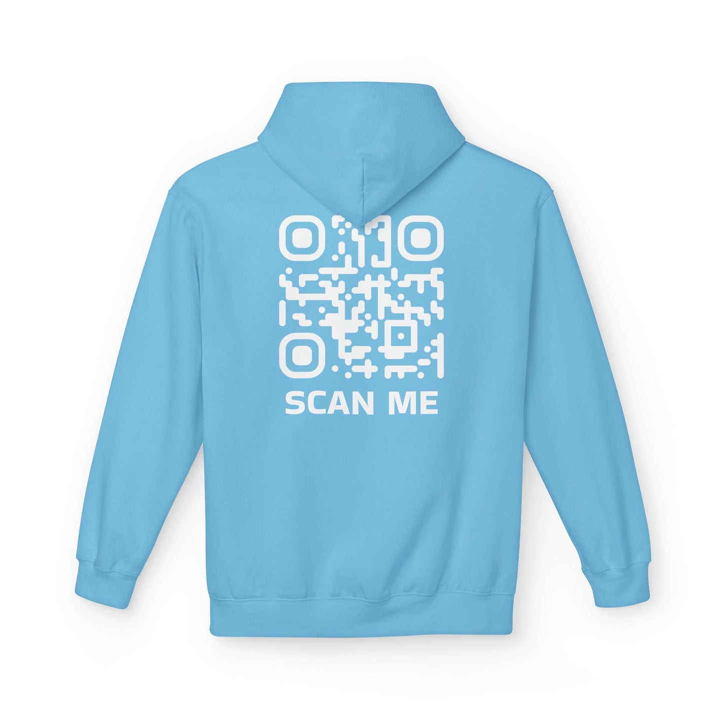Rounded QR Code Scan Me Unisex Hoodie