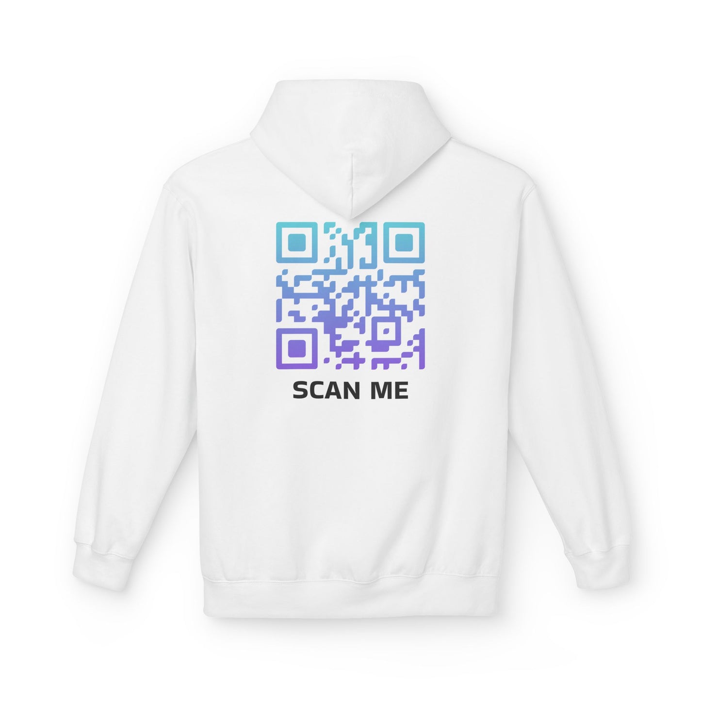 Arctic Glow QR Code Scan Me Unisex Hoodie