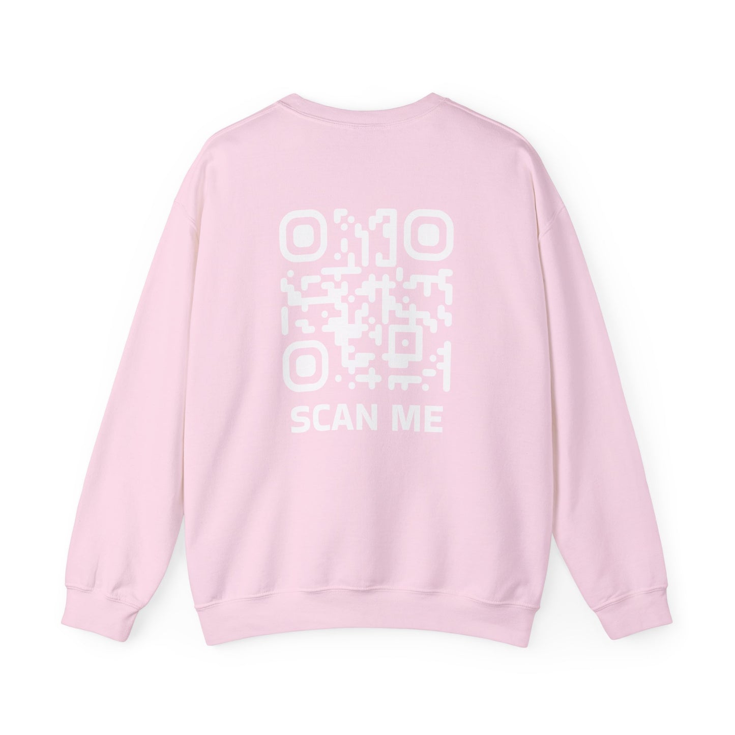 Rounded Scan Me QR Code Unisex Sweatshirt