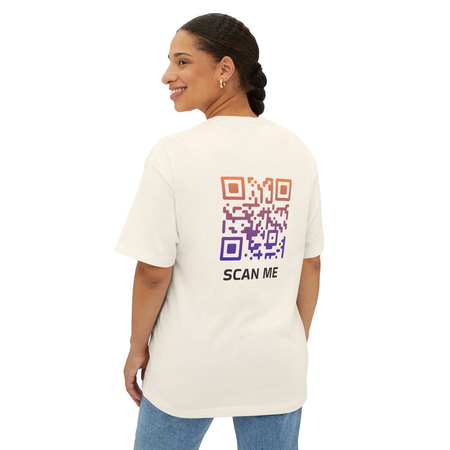 Ocean Sunset Scan Me QR Code Tshirt