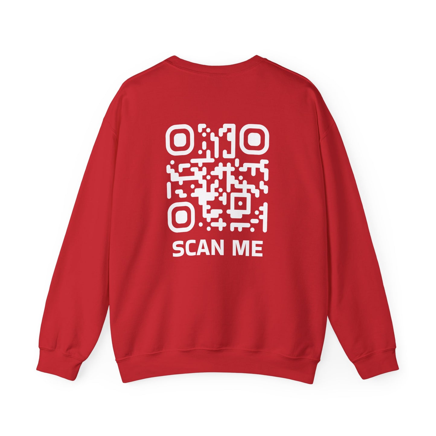 Rounded Scan Me QR Code Unisex Sweatshirt