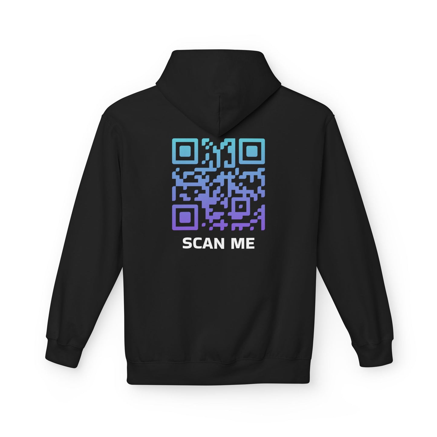 Arctic Glow QR Code Scan Me Unisex Hoodie