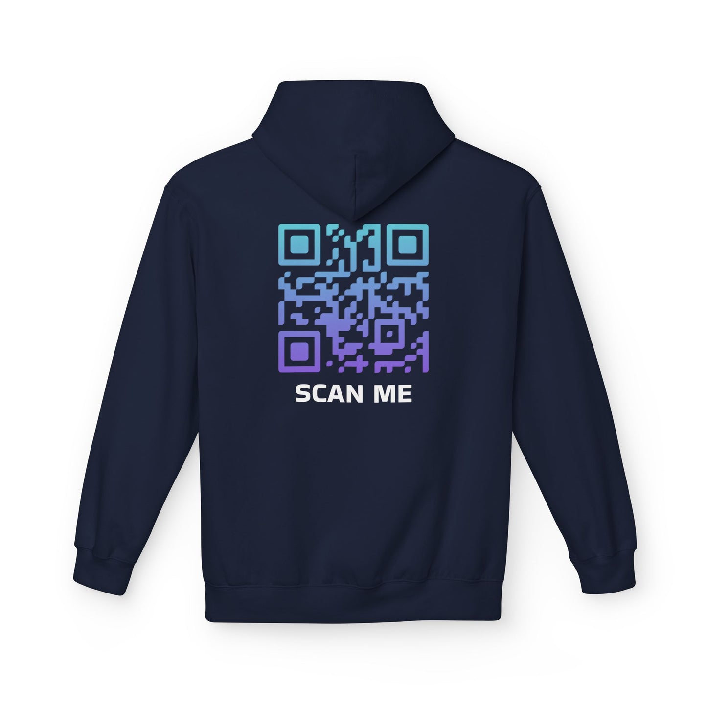 Arctic Glow QR Code Scan Me Unisex Hoodie
