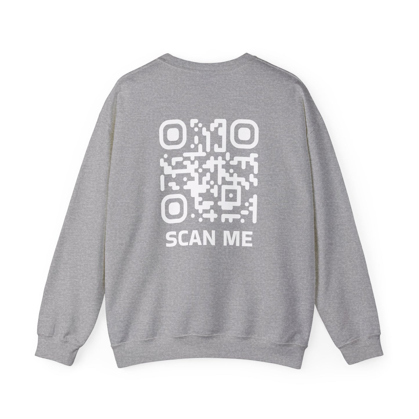 Rounded Scan Me QR Code Unisex Sweatshirt